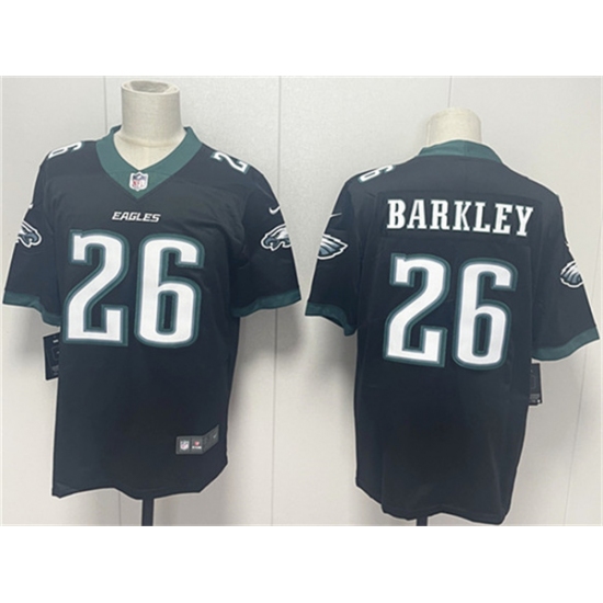 Men's Philadelphia Eagles #26 Saquon Barkley Black 2024 New Vapor Untouchable Limited Football Stitched Jersey - Ujersey