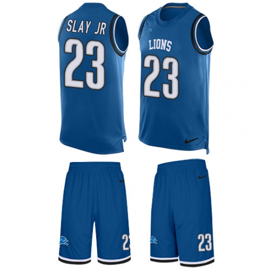 Men's Nike Detroit Lions #23 Darius Slay Limited Light Blue Tank Top Suit NFL Jersey - Ujersey