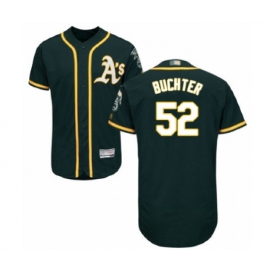 Men's Oakland Athletics #52 Ryan Buchter Green Alternate Flex Base Authentic Collection Baseball Player Jersey - Ujersey