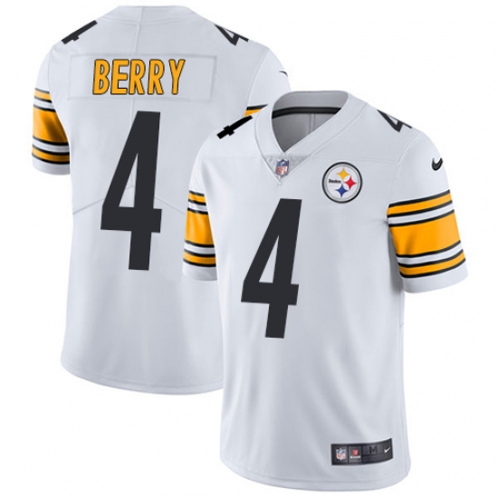 Youth Nike Pittsburgh Steelers #4 Jordan Berry White Vapor Untouchable Limited Player NFL Jersey - Ujersey