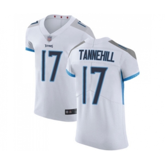 Men's Tennessee Titans #17 Ryan Tannehill White Vapor Untouchable Elite Player Football Jersey - Ujersey