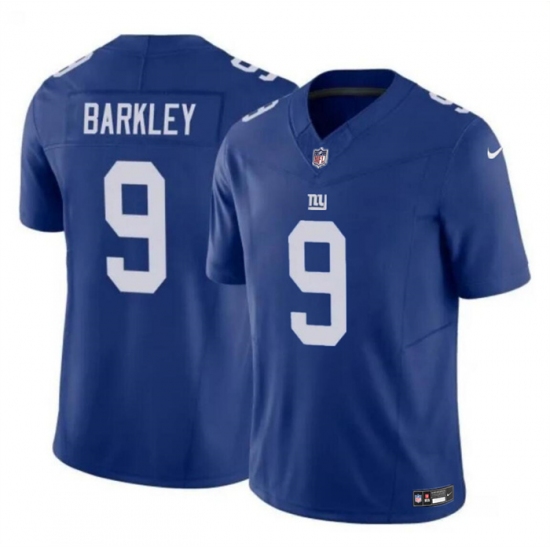 Men's New York Giants #9 Matt Barkley Blue 2023 F.U.S.E. Vapor Untouchable Limited Football Stitched Game Jersey - Ujersey