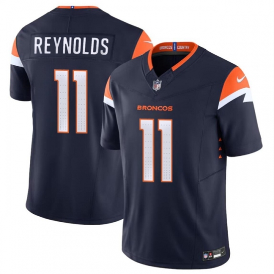 Men's Denver Broncos #11 Josh Reynolds Navy 2024 F.U.S.E. Alternate Vapor Limited Football Stitched Jersey - Ujersey