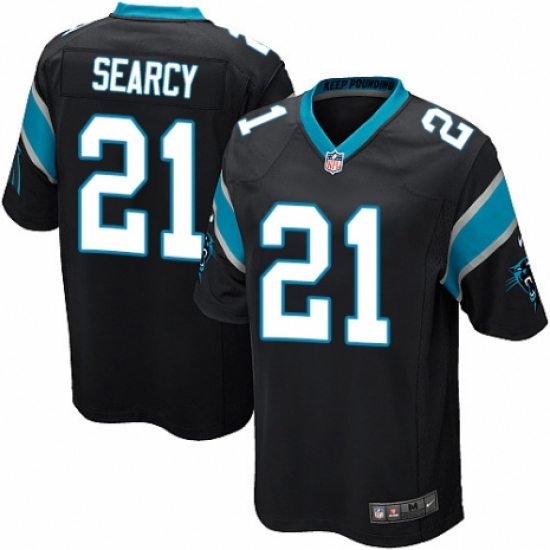 Men's Nike Carolina Panthers #21 Da'Norris Searcy Game Black Team Color NFL Jersey - Ujersey