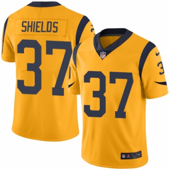 Men's Nike Los Angeles Rams #37 Sam Shields Limited Gold Rush Vapor Untouchable NFL Jersey - Ujersey