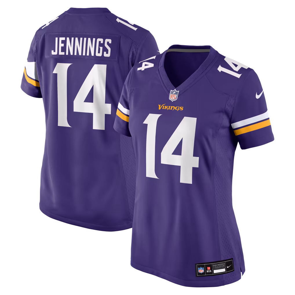 Women's Minnesota Vikings Jauan Jennings Nike Purple Team Game Jersey - Ujersey