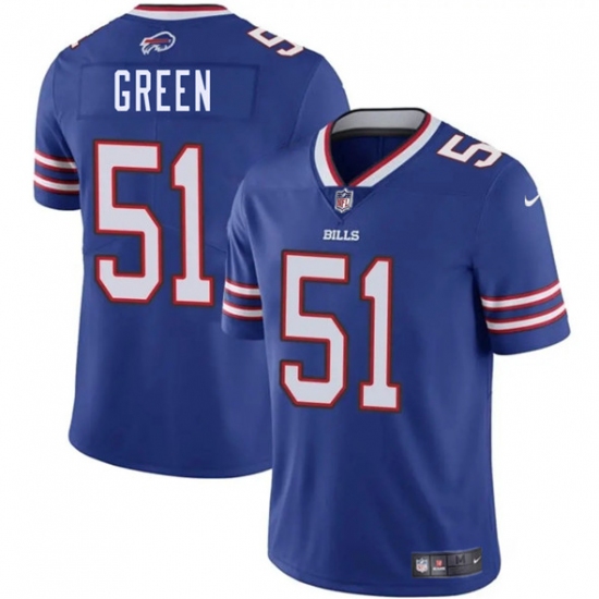 Men's Buffalo Bills #51 Kendrick Green Blue 2025 Vapor Untouchable Limited Football Stitched Jersey - Ujersey