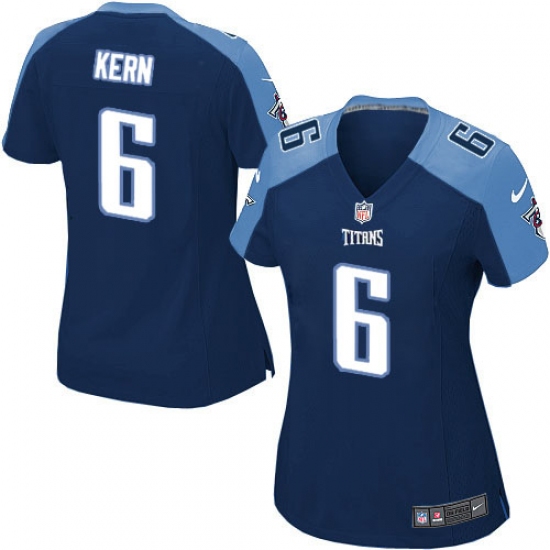 Women's Nike Tennessee Titans #6 Brett Kern Game Navy Blue Alternate NFL Jersey - Ujersey