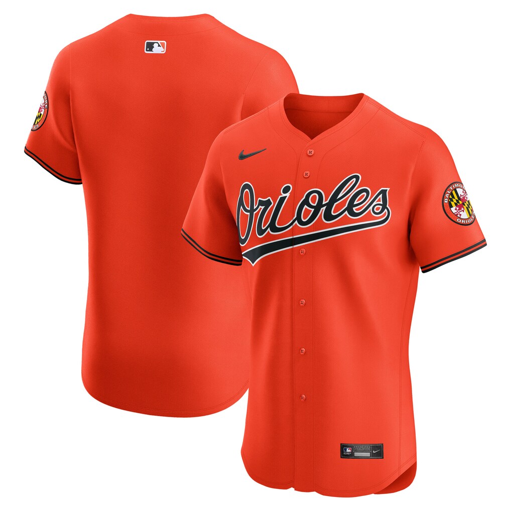 Men's Baltimore Orioles Nike Orange Alternate 2  Elite Jersey - Ujersey
