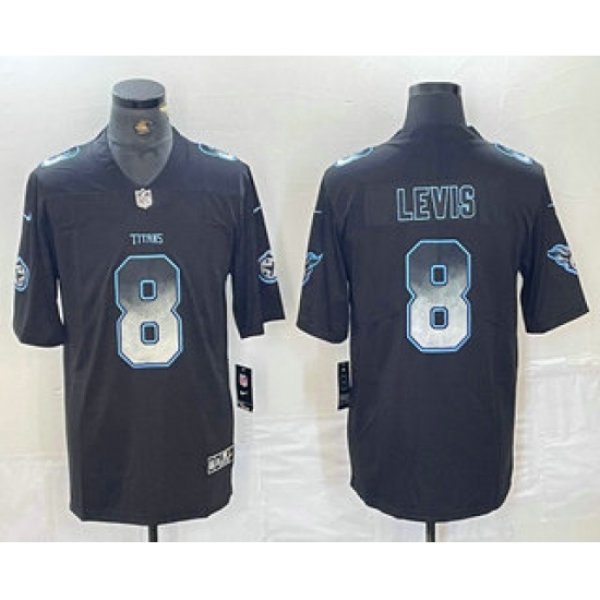 Men's Tennessee Titans #8 Will Levis Black 2019 Vapor Smoke Fashion Stitched NFL Nike Limited Jersey - Ujersey