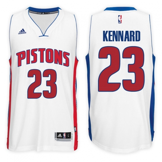 Detroit Pistons #23 Luke Kennard Home White New Swingman Stitched NBA Jersey - Ujersey