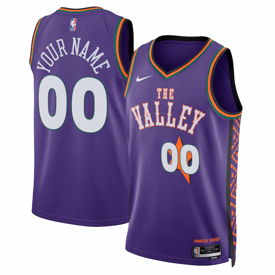 Unisex Phoenix Suns Nike Purple 2024/25 Custom Swingman Jersey - City Edition - Ujersey NHL