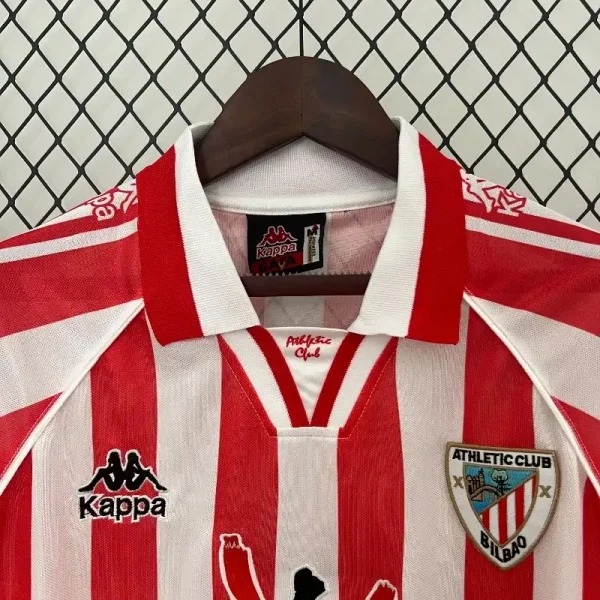 Athletic Club de Bilbao Retro Soccer Jersey Home Custom Shirt 1997/98 - ujerseystore