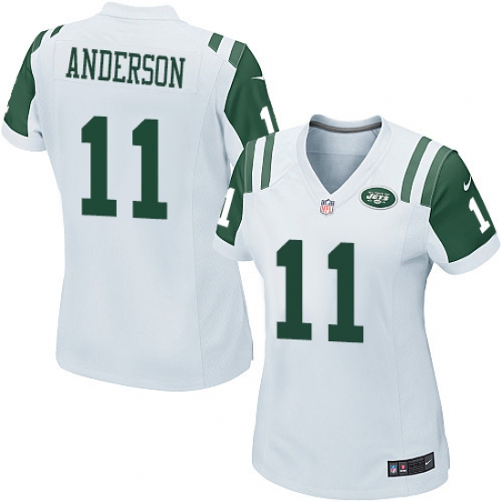 Women's Nike New York Jets #11 Robby Anderson Game White NFL Jersey - Ujersey
