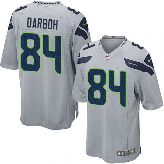 Men's Nike Seattle Seahawks #84 Amara Darboh Game Grey Alternate NFL Jersey - Ujersey