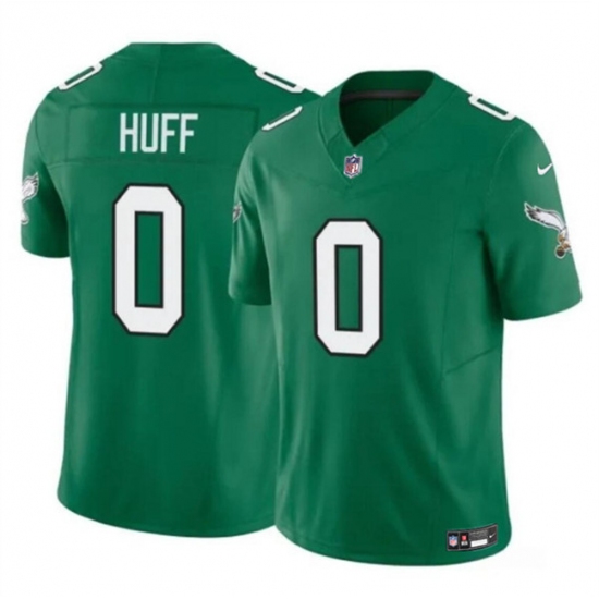 Men's Philadelphia Eagles #0 Bryce Huff Kelly Green 2024 F.U.S.E. Vapor Untouchable Limited Football Stitched Jersey - Ujersey