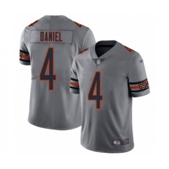 Women's Chicago Bears #4 Chase Daniel Limited Silver Inverted Legend Football Jersey - Ujersey