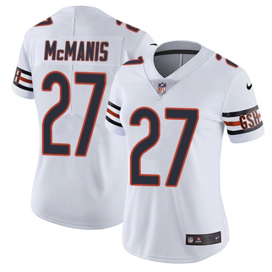 Women's Nike Chicago Bears #27 Sherrick McManis White Vapor Untouchable Limited Player NFL Jersey - Ujersey