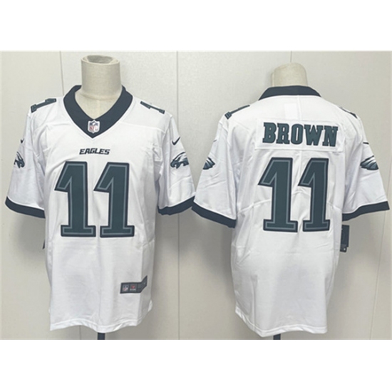 Men's Philadelphia Eagles #11 A.J. Brown White 2024 New Vapor Untouchable Limited Football Stitched Jersey - Ujersey