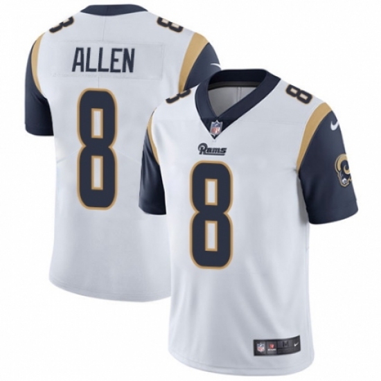 Youth Nike Los Angeles Rams #8 Brandon Allen White Vapor Untouchable Limited Player NFL Jersey - Ujersey