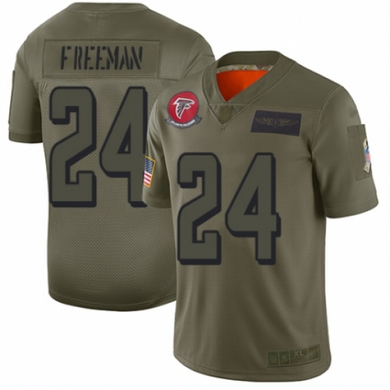 Men's Atlanta Falcons #24 Devonta Freeman Limited Camo 2019 Salute to Service Football Jersey - Ujersey