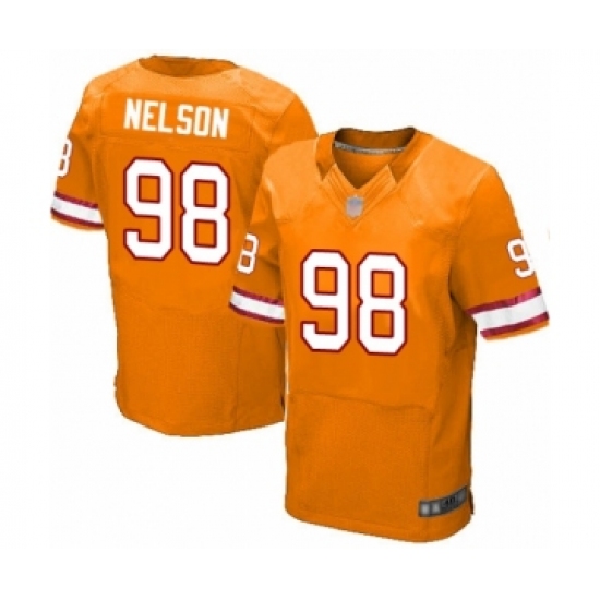 Men's Tampa Bay Buccaneers #98 Anthony Nelson Elite Orange Glaze Alternate Football Jersey - Ujersey
