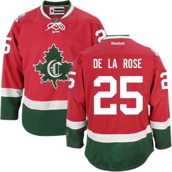 Youth Reebok Montreal Canadiens #25 Jacob de la Rose Authentic Red New CD NHL Jersey - Ujersey