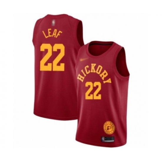 Women's Indiana Pacers #22 T. J. Leaf Swingman Red Hardwood Classics Basketball Jersey - Ujersey