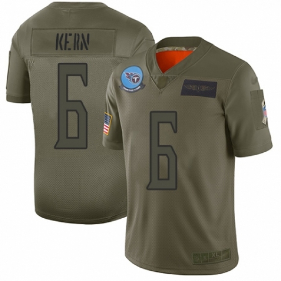 Youth Tennessee Titans #6 Brett Kern Limited Camo 2019 Salute to Service Football Jersey - Ujersey