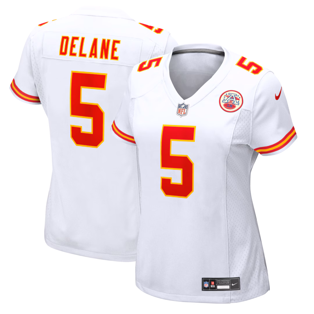 Women's Kansas City Chiefs Mansoor Delane Nike White Game Jersey