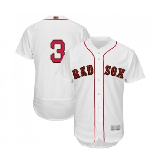 Men's Boston Red Sox #3 Jimmie Foxx White 2019 Gold Program Flex Base Authentic Collection Baseball Jersey - Ujersey