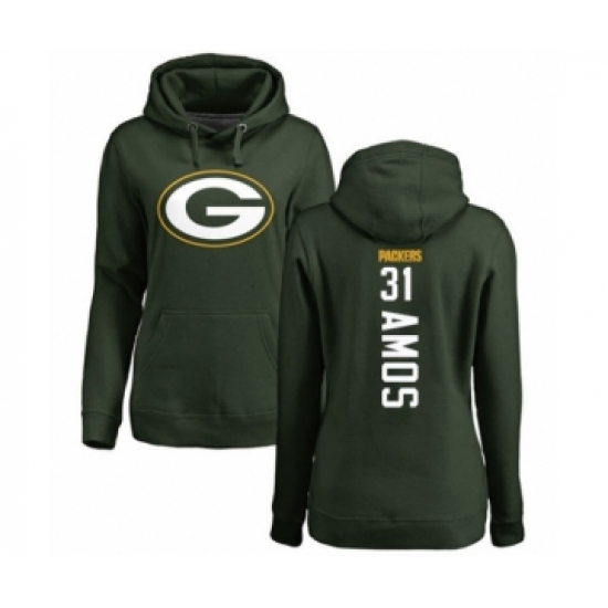 Football Women's Green Bay Packers #31 Adrian Amos Green Backer Hoodie - Ujersey