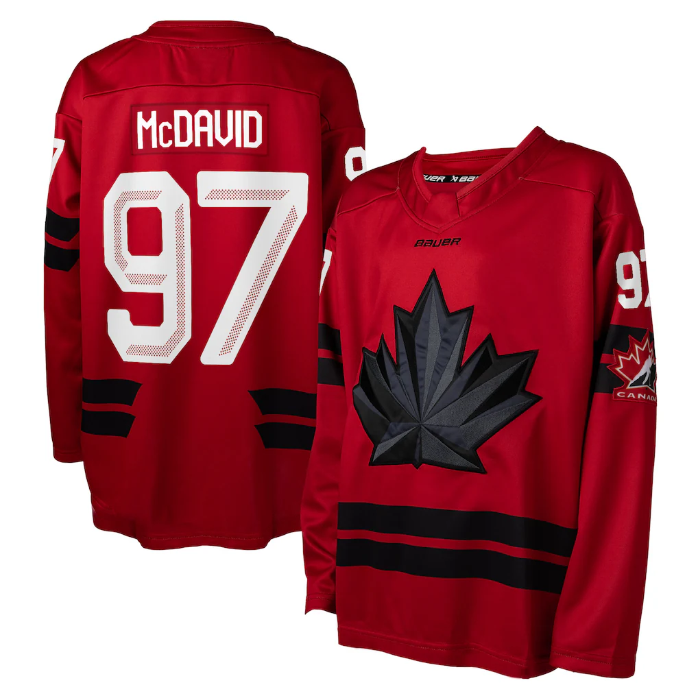 Youth Hockey Canada Connor McDavid Red 2026 Replica Jersey