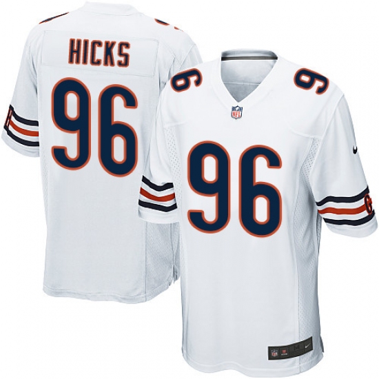 Men's Nike Chicago Bears #96 Akiem Hicks Game White NFL Jersey - Ujersey