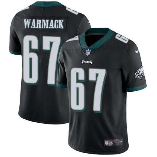 Youth Nike Philadelphia Eagles #67 Chance Warmack Black Alternate Vapor Untouchable Limited Player NFL Jersey - Ujersey