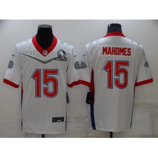 Men's Kansas City Chiefs #15 Patrick Mahomes Nike White 2022 AFC Pro Bowl Game Jersey - Ujersey
