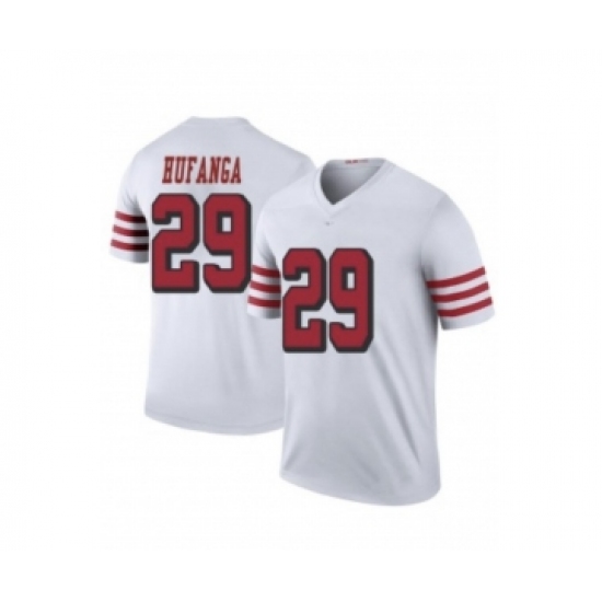 Men's San Francisco 49ers #29 Talanoa Hufanga White Stitched Jersey - Ujersey