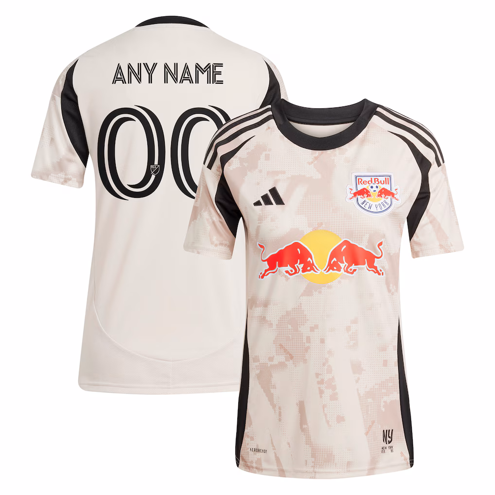 Women's New York Red Bulls adidas Tan 2025 Stone Kit Replica Custom Jersey - Ujersey NHL