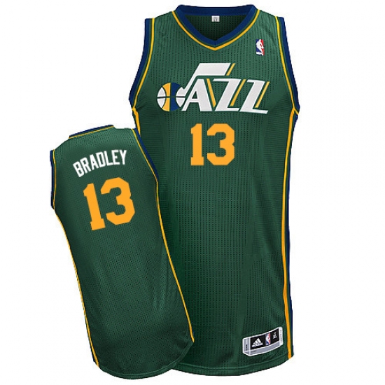 Men's Adidas Utah Jazz #13 Tony Bradley Authentic Green Alternate NBA Jersey - Ujersey