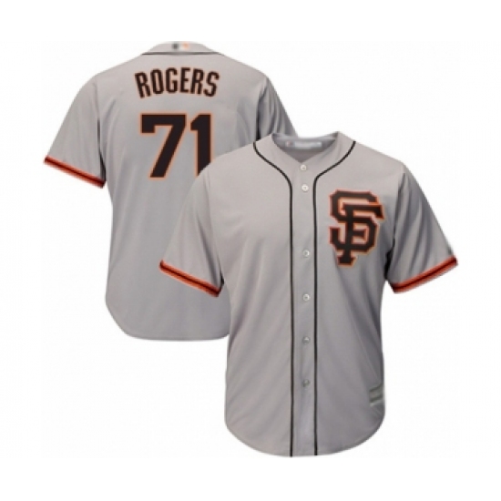 Youth San Francisco Giants #71 Tyler Rogers Authentic Grey Road 2 Cool Base Baseball Player Jersey - Ujersey