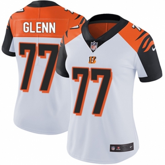 Women's Nike Cincinnati Bengals #77 Cordy Glenn White Vapor Untouchable Limited Player NFL Jersey