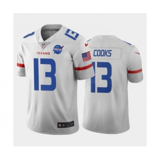Men's Houston Texans #13 Brandin Cooks White Stitched Jersey - Ujersey