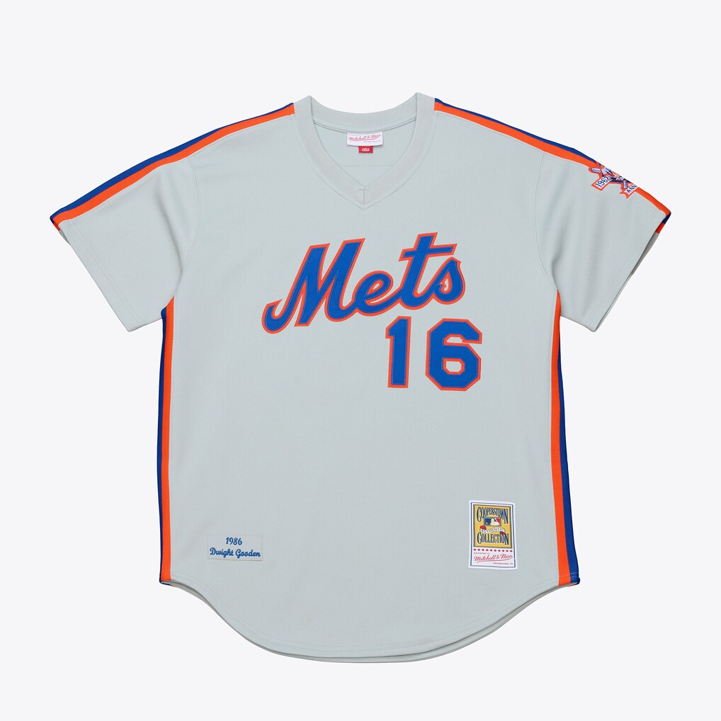 Men's New York Mets Dwight Gooden Mitchell & Ness White 1986 Authentic Jersey