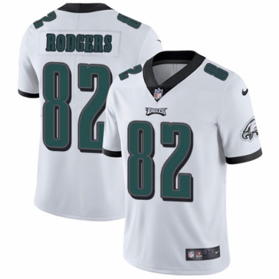 Men's Nike Philadelphia Eagles #82 Richard Rodgers White Vapor Untouchable Limited Player NFL Jersey - Ujersey