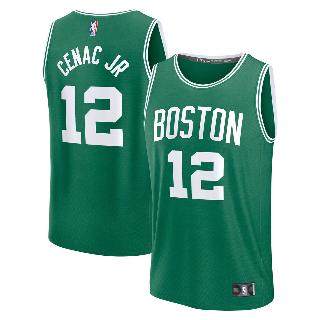 Men's Boston Celtics Chris Cenac Jr. Fanatics Green 2026 NBA Draft First Round Pick Fast Break Jersey - Icon Edition - SUjersey01