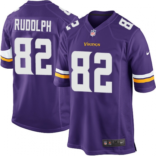 Men's Nike Minnesota Vikings #82 Kyle Rudolph Game Purple Team Color NFL Jersey