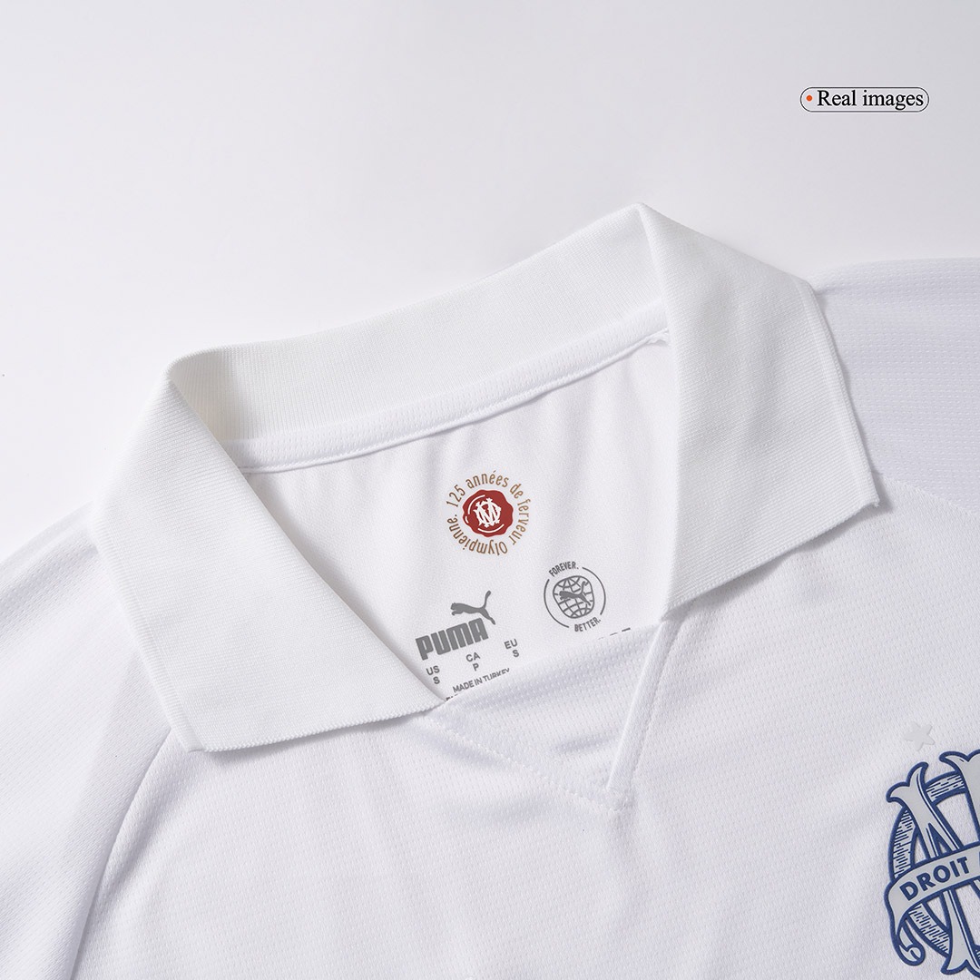 Marseille Soccer Jersey 125th Anniversary White Custom Shirt 2024/25 - ujerseystore