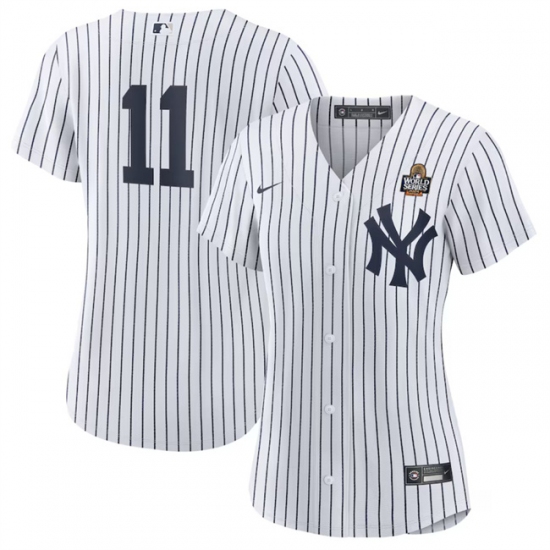 Women's New York Yankees #11 Anthony Volpe White 2024 World Series Cool Base Stitched Baseball Jersey(Run Small) - Ujersey