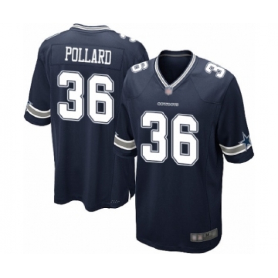 Men's Dallas Cowboys #36 Tony Pollard Game Navy Blue Team Color Football Jersey - Ujersey