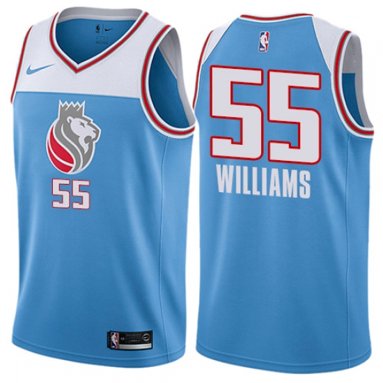 Women's Nike Sacramento Kings #55 Jason Williams Swingman Blue NBA Jersey - City Edition - Ujersey